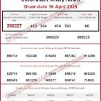 thai lottery result april 1 2016
